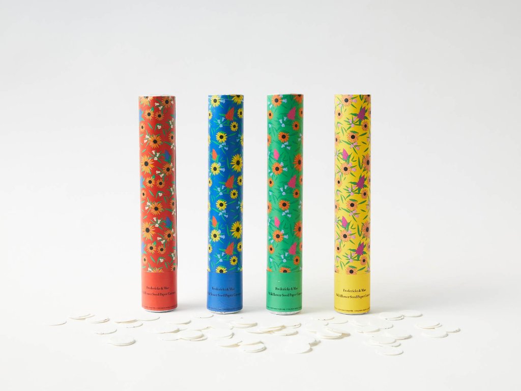 Wildflower Seed Paper Confetti Cannon - Blue