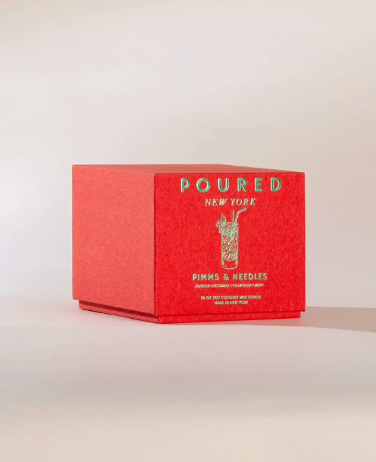 Pimms & Needles Candle by Poured NY