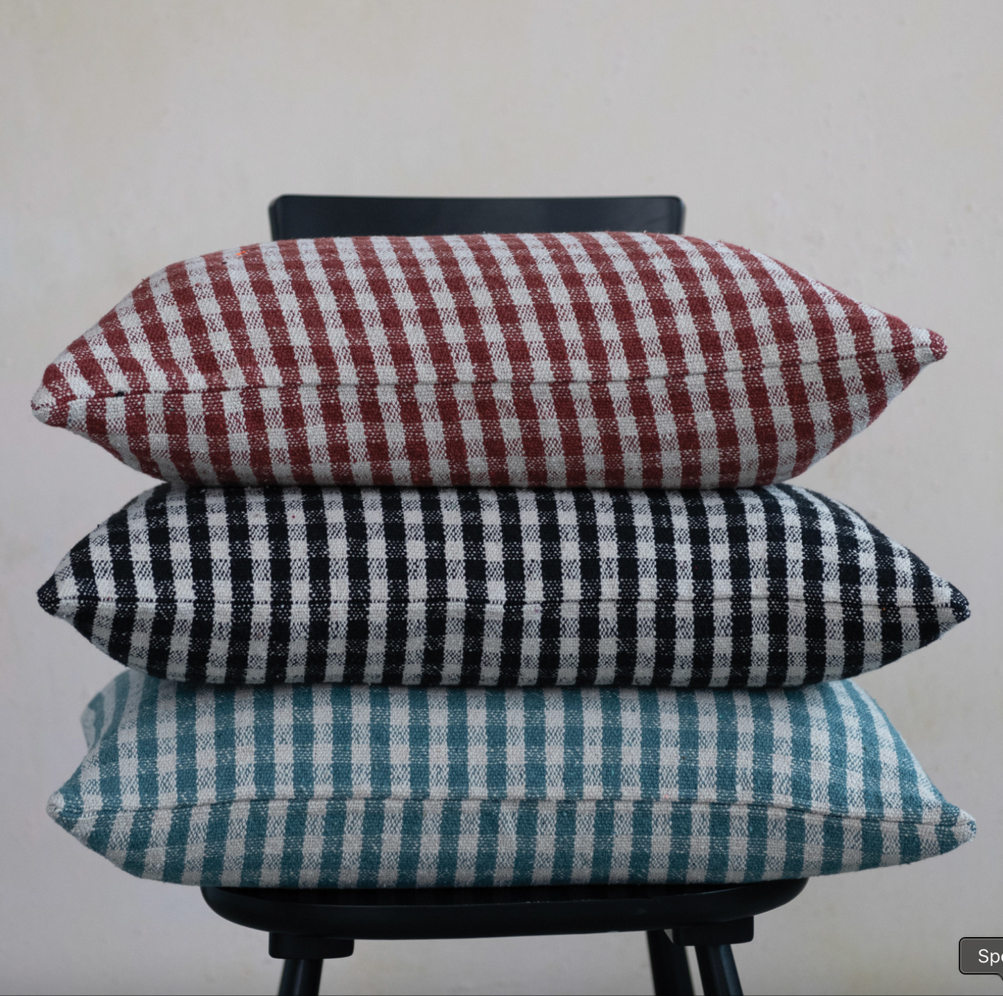 Gingham Lumbar Pillow