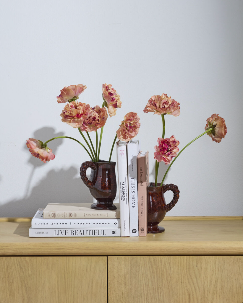 Split Vase Bookends - Set of 2