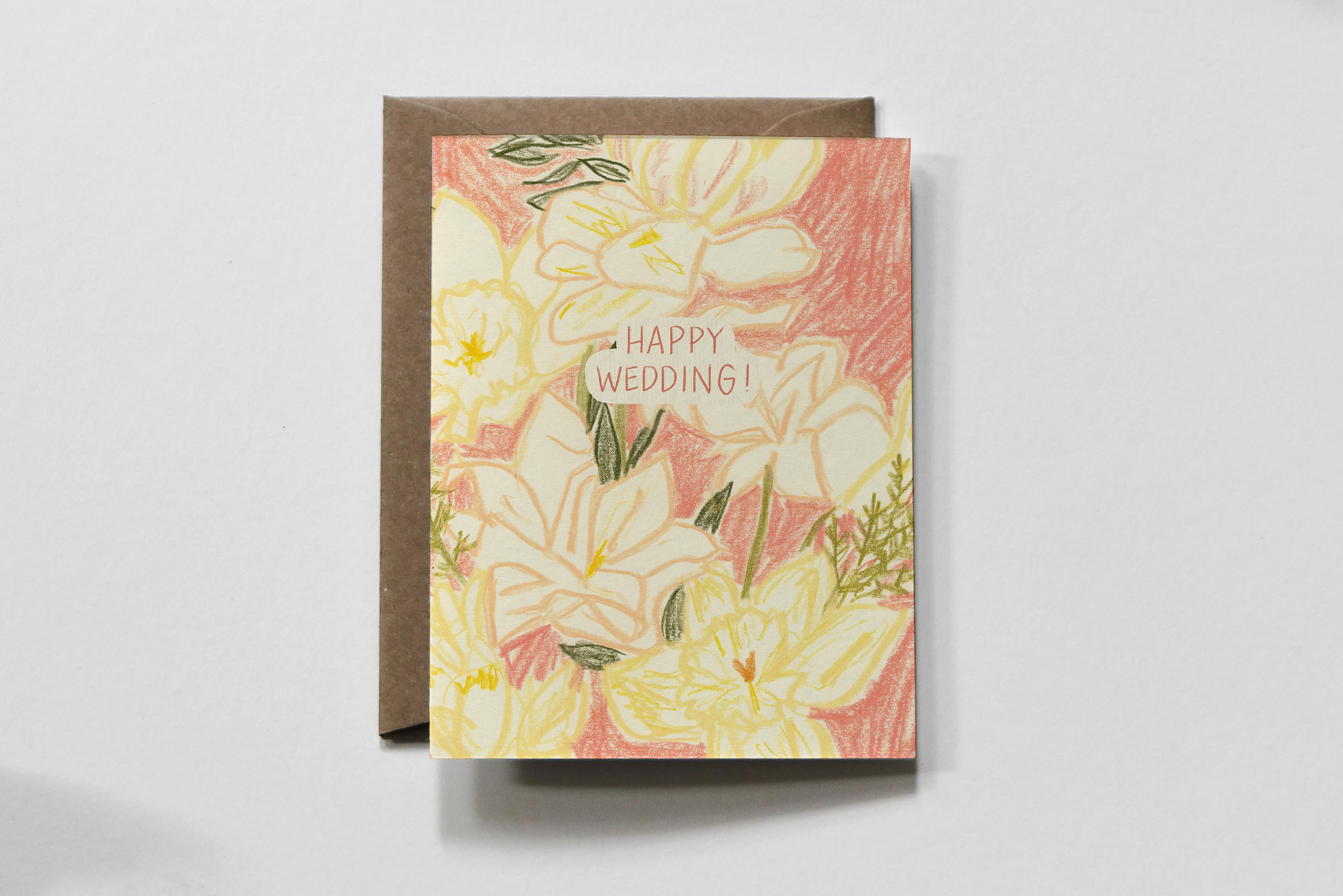 Happy Wedding | Floral Wedding Greeting Card