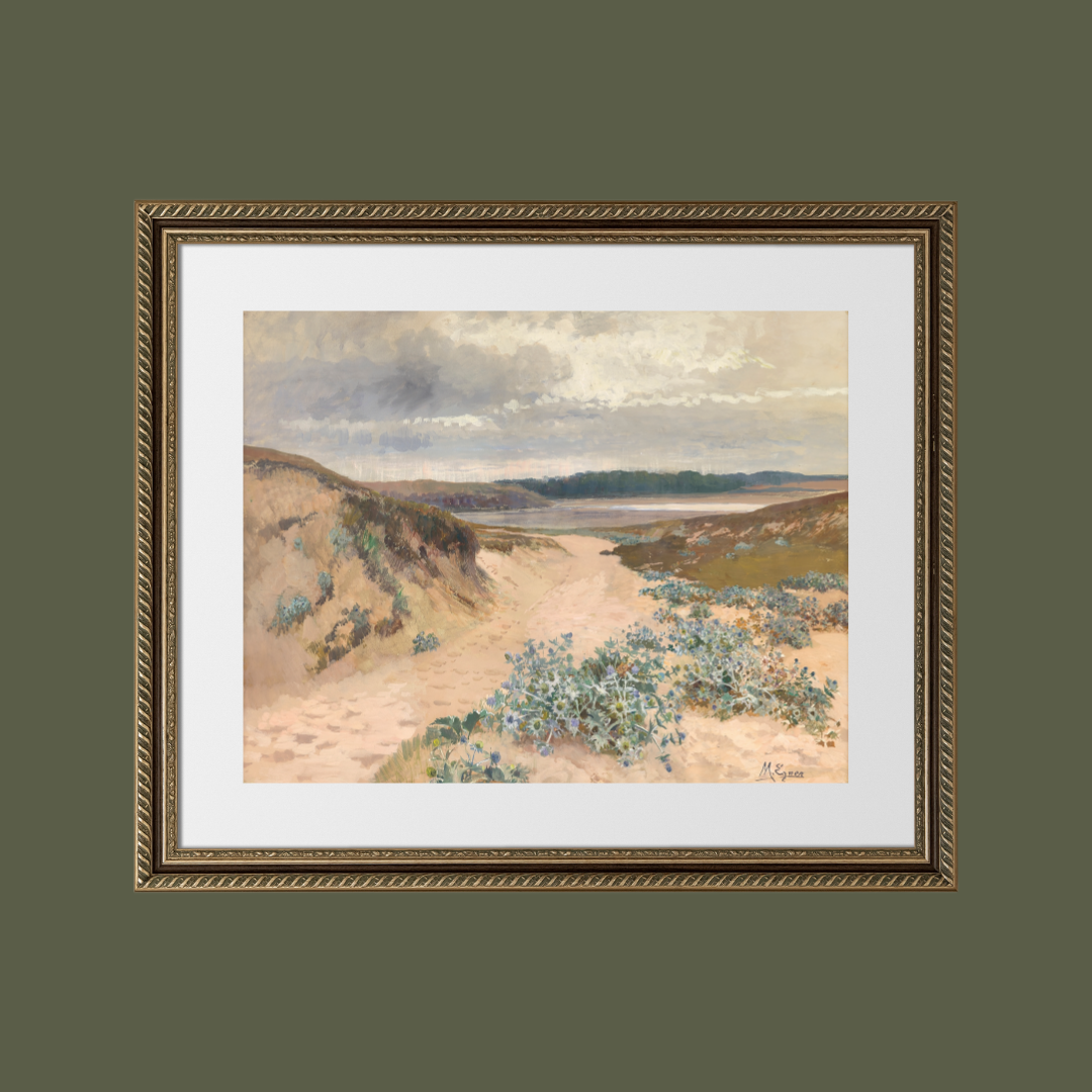 Antique Dune Landscape in Brittany Print