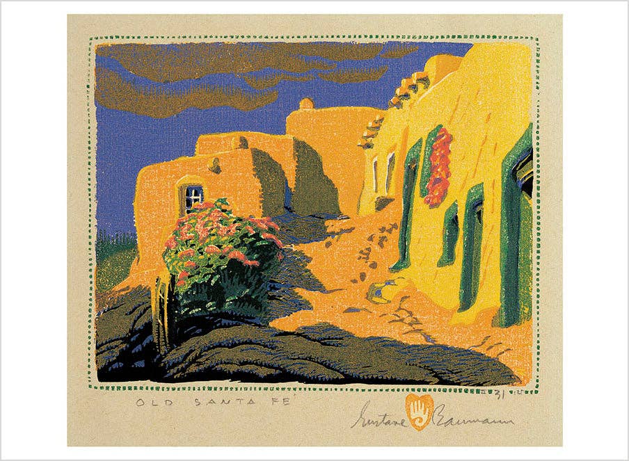 The Woodblock Prints of Gustave Baumann Book of Postcards