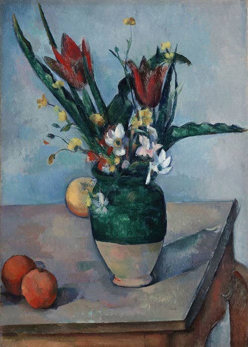 The Vase of Tulips (c. 1890) by Paul Cézanne: 8x10 Inches