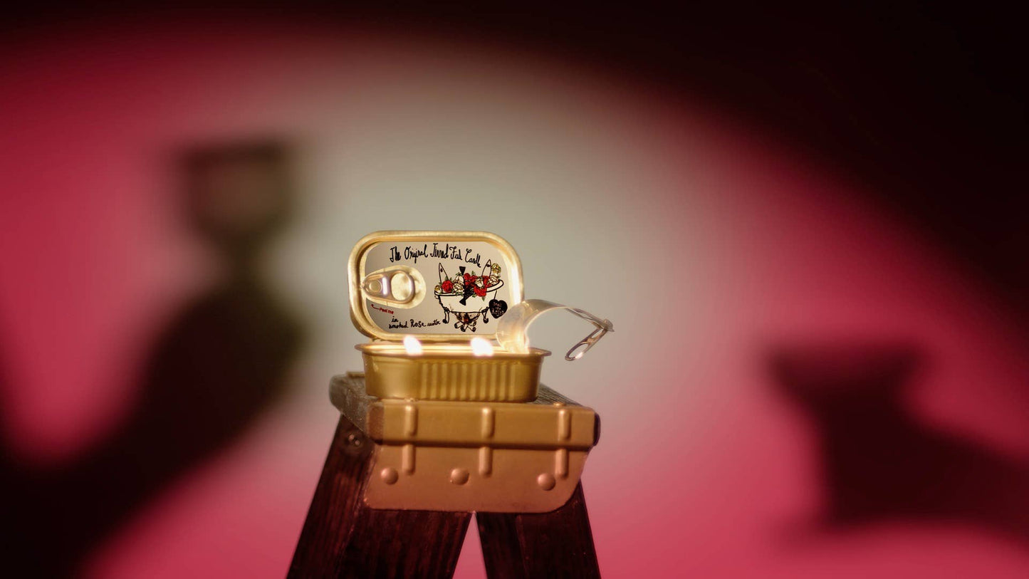 Tinned Fish Candle - Smoked Rose Water Handmade Soy Wax