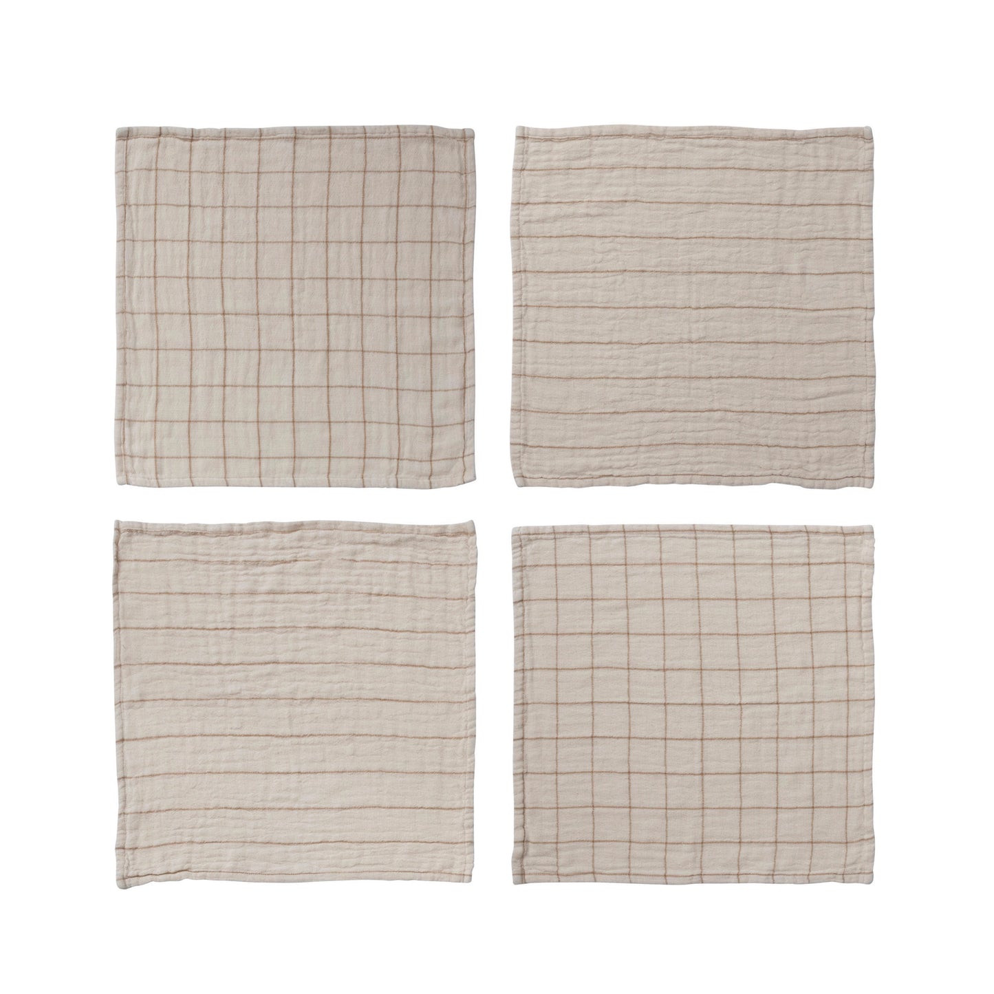 Gauzy Cotton Cloth Kitchen Towels -- Set of 4