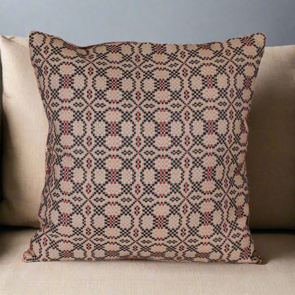 Kendall Jacquard Black Pillow Cover 18"