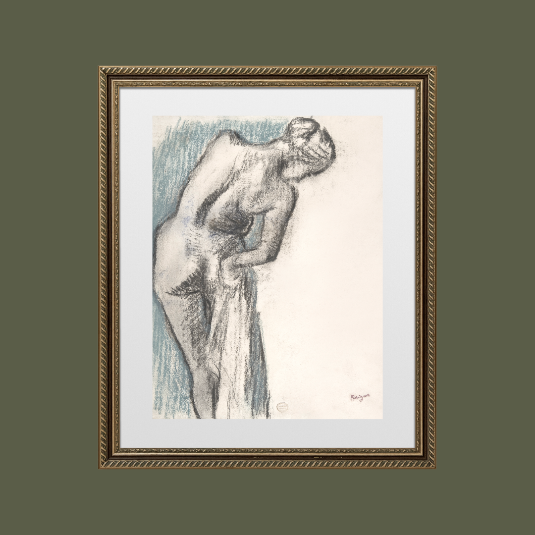 Sketch of a Woman by Edgar Degas Print