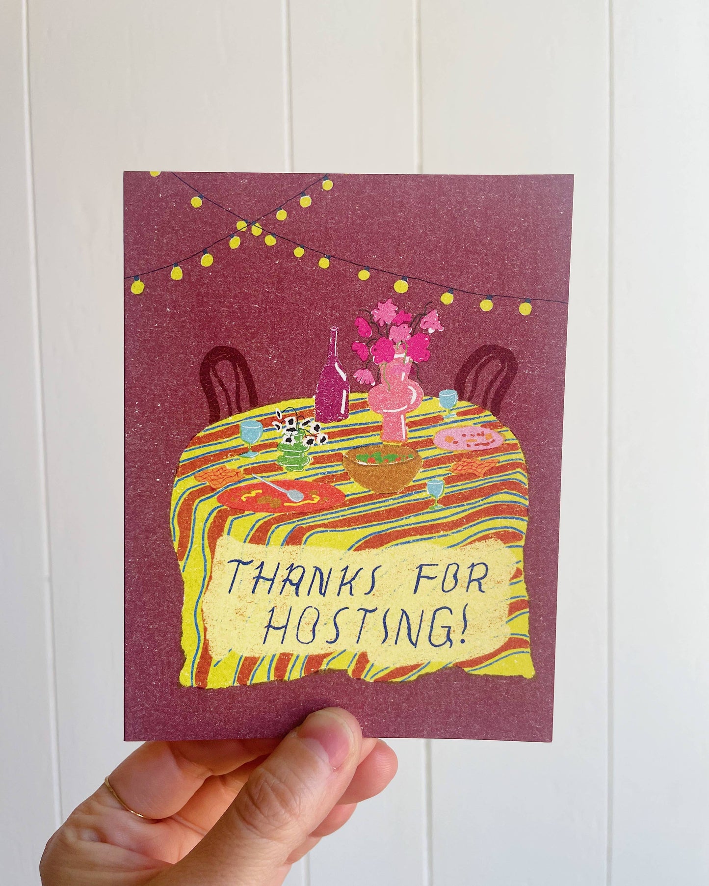 Thanks For Hosting Card