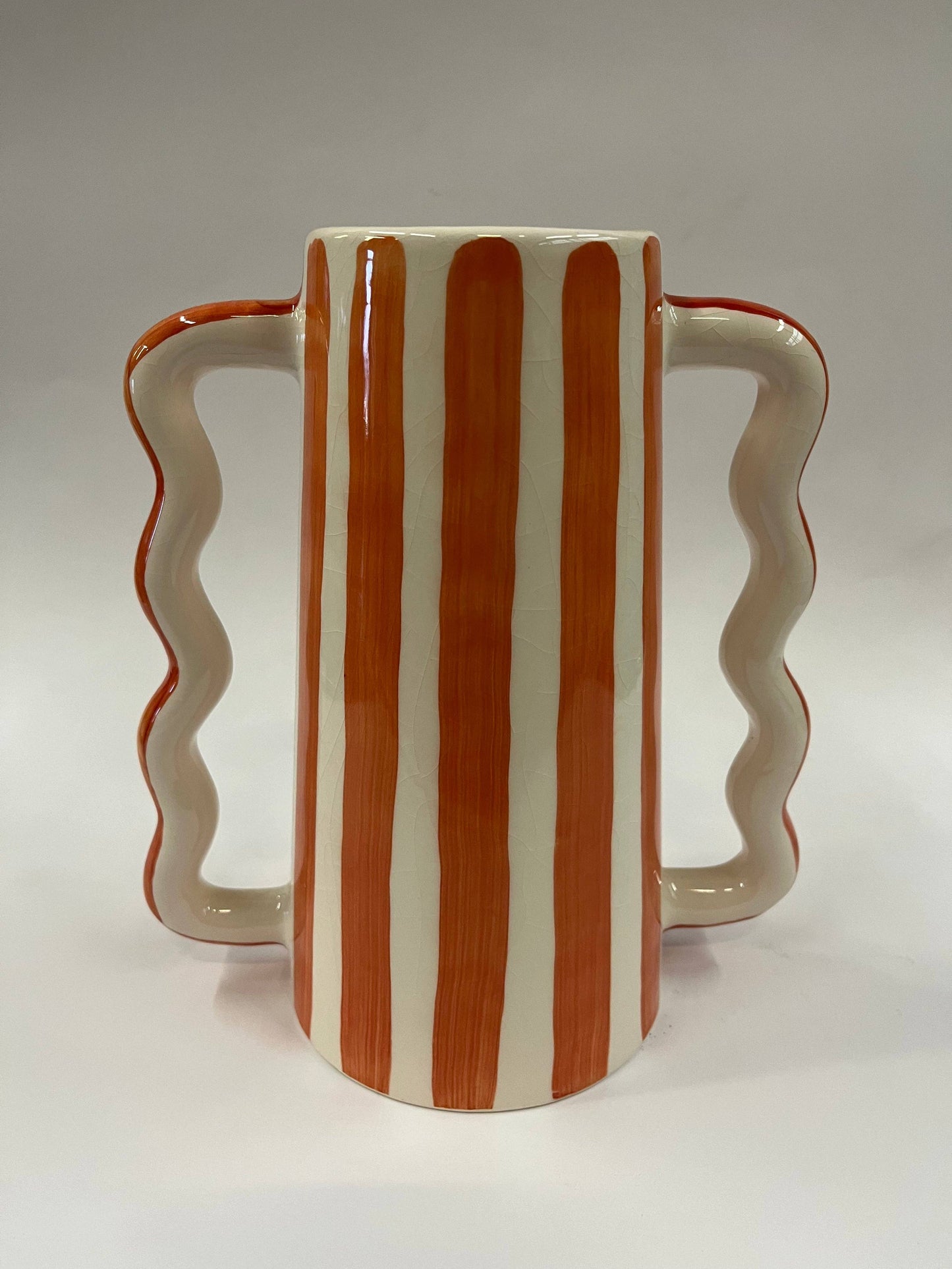 Squiggle Vase Small: Orange