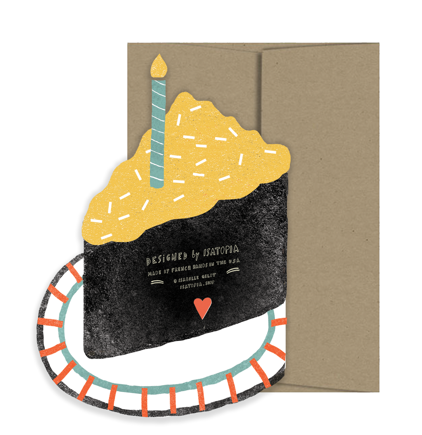 Piece of Cake Die Cut Birthday Card