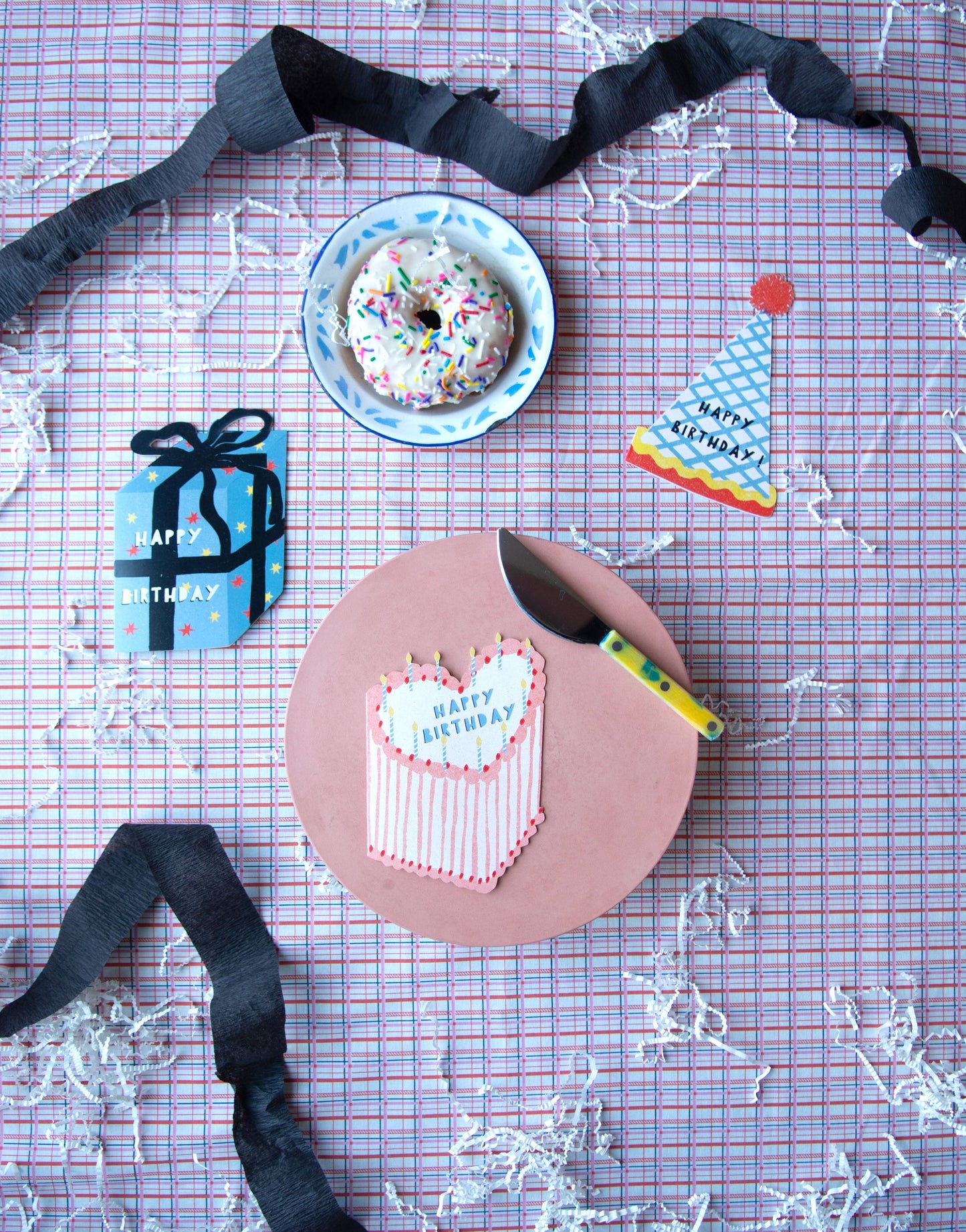 Heart Cake Die Cut Birthday Card