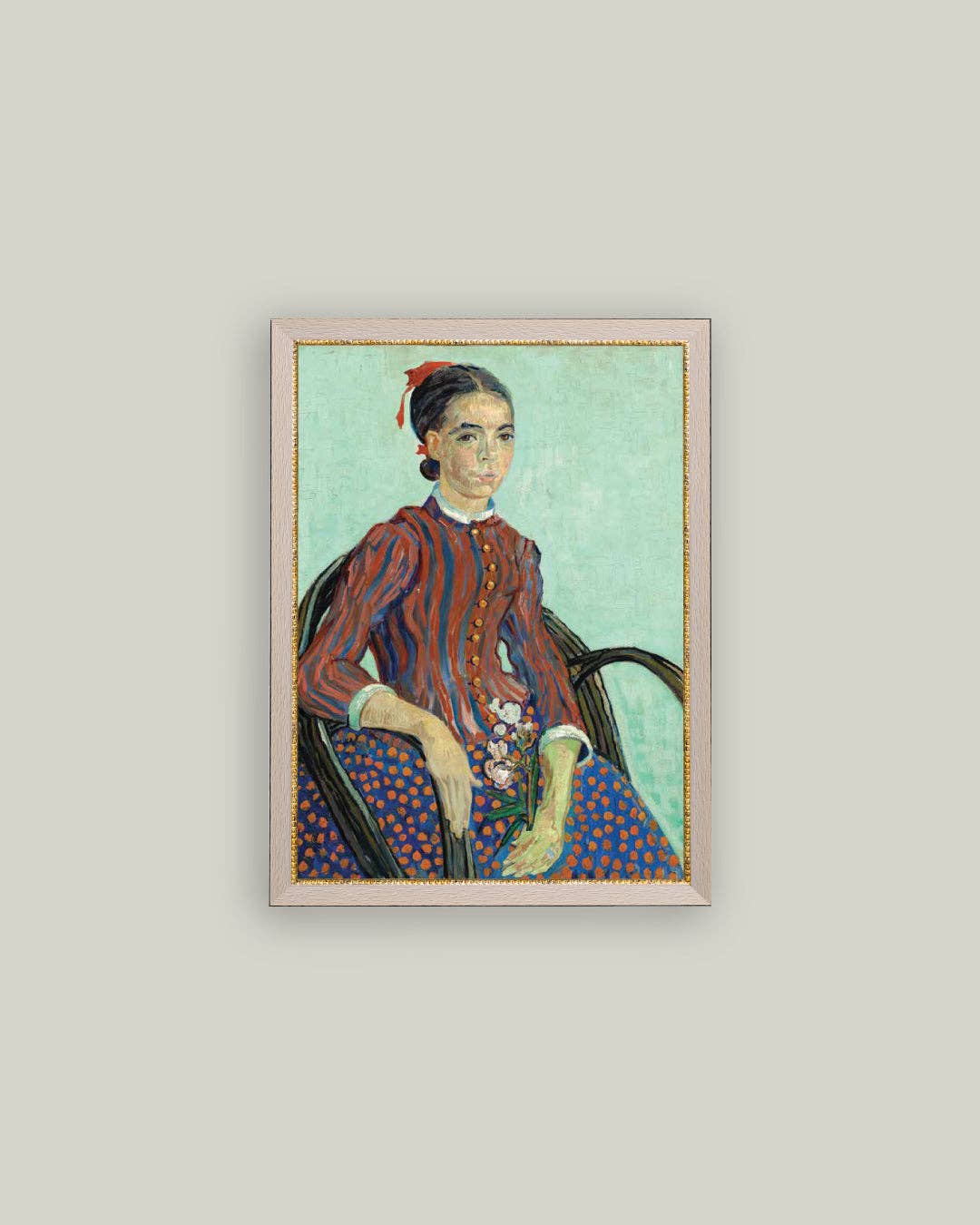 La Mousme Portrait Framed Antique Art: 7x9