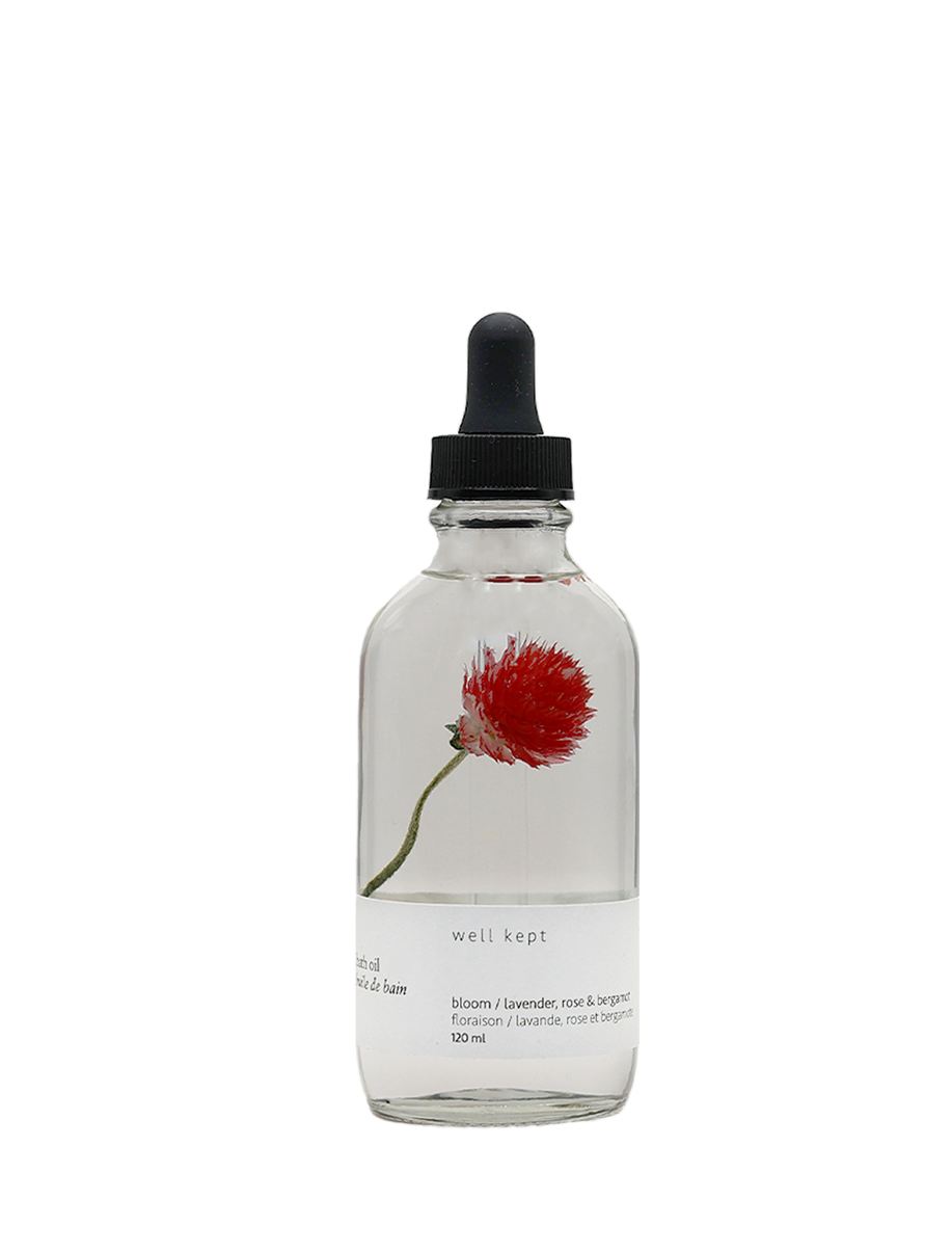 Bath Oil - Bloom - 120ml (all-natural, hand-poured)