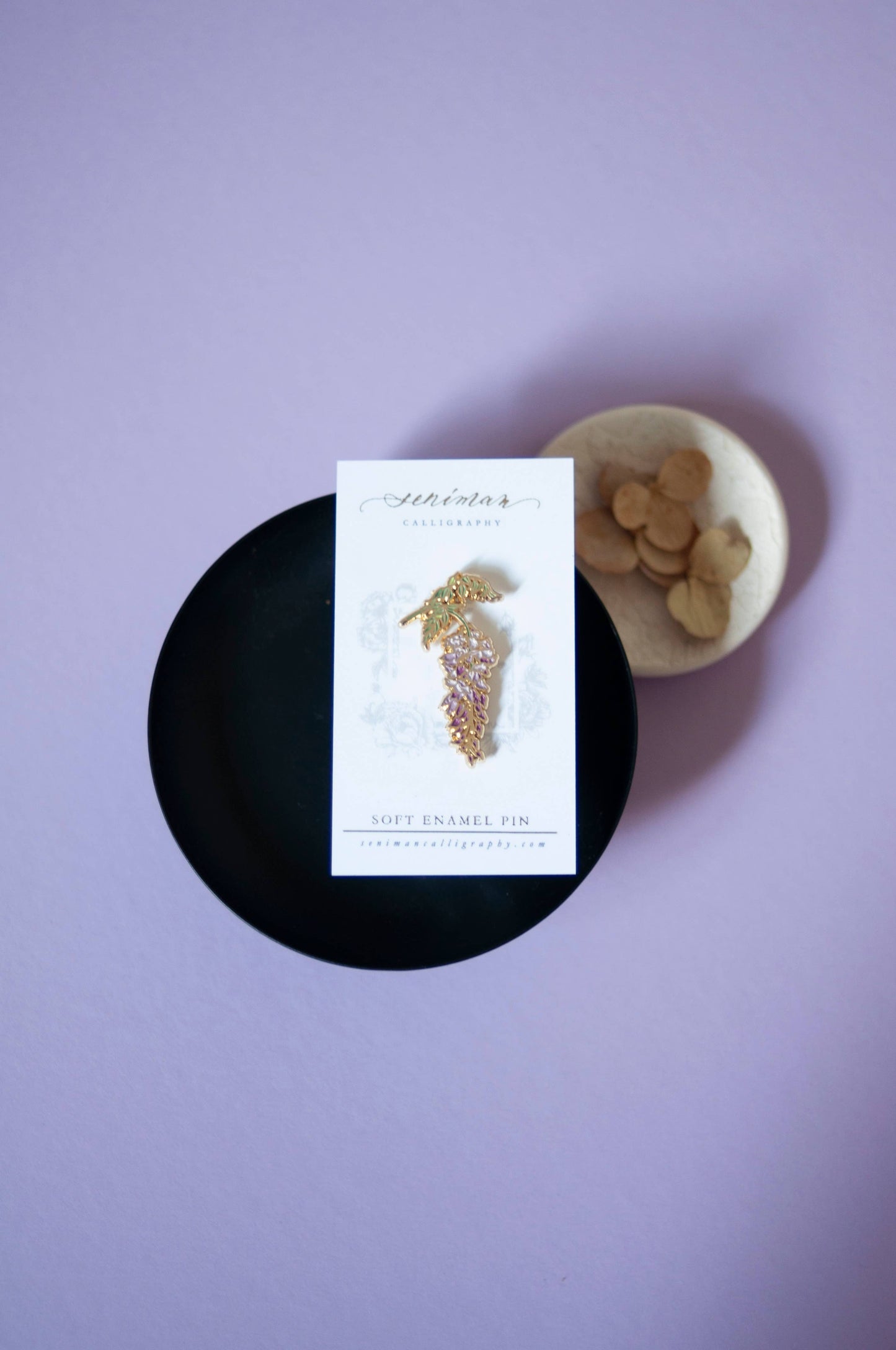 Purple Wisteria Soft Enamel Pin