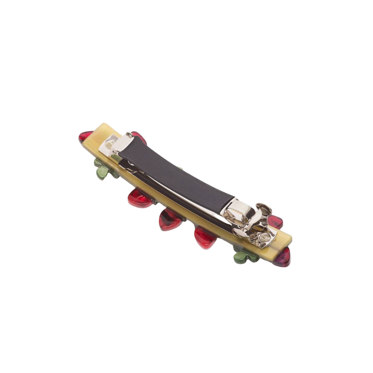 Wild Strawberry French Barrette Acetate Hair Clip Accessory