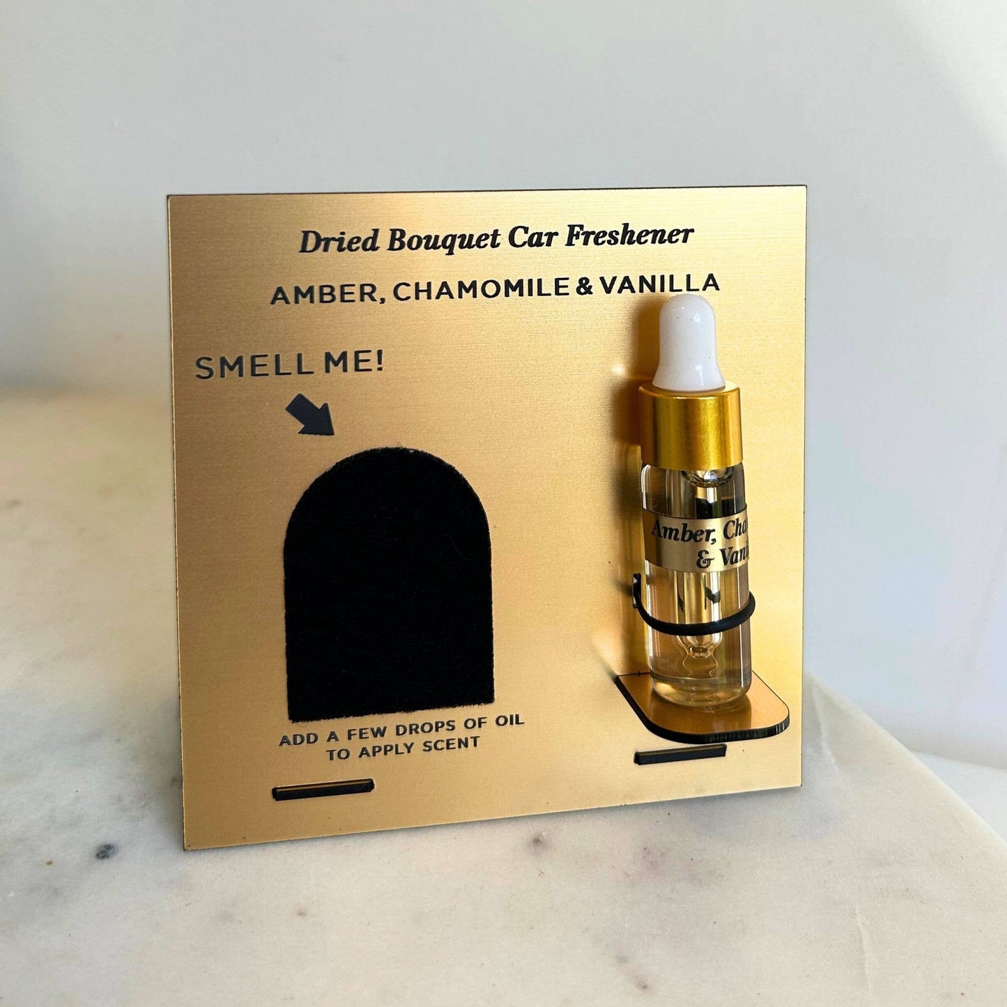 Nontoxic Floral Car Air Freshener: Lavender & Orange