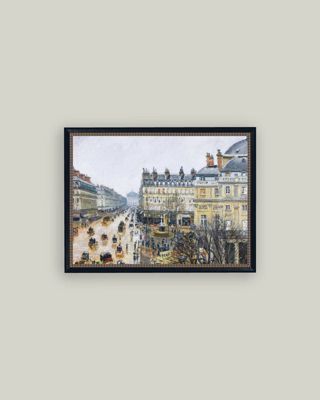Place Du Theatre Framed Antique Art: 16x12