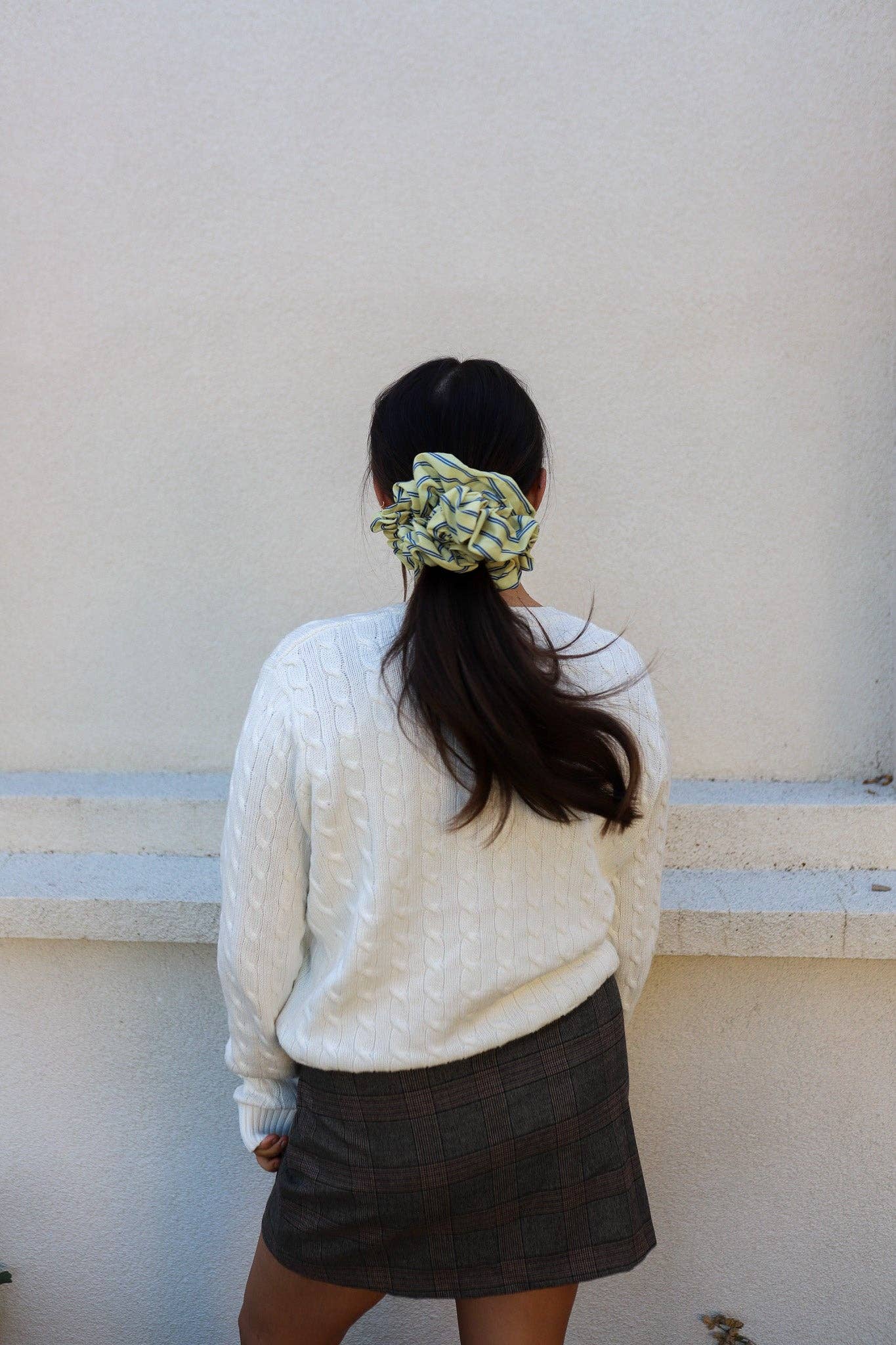 University Stripe Jumbo Scrunchie