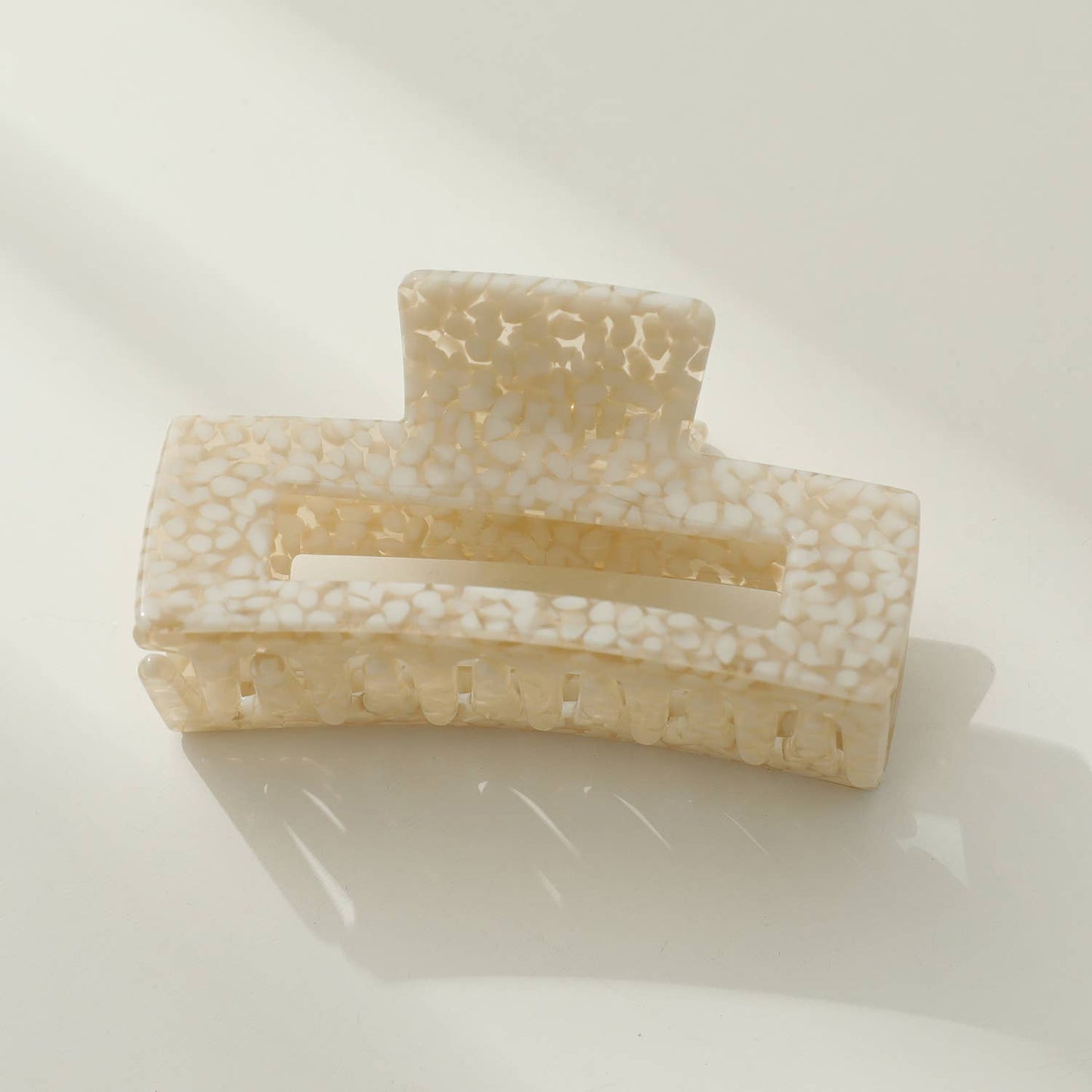 Luna Medium Vintage Stone | Classic Med Rectangle Claw Clip