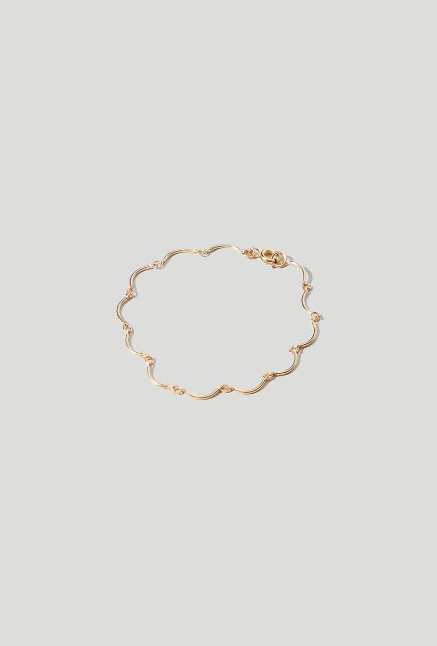 Scallop Bracelet Gold Filled