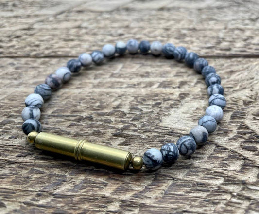 Flint Beaded Single Bracelet