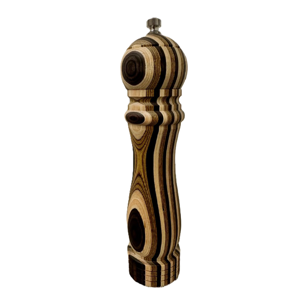8" Natural Pakka Pepper Mill - Traditional