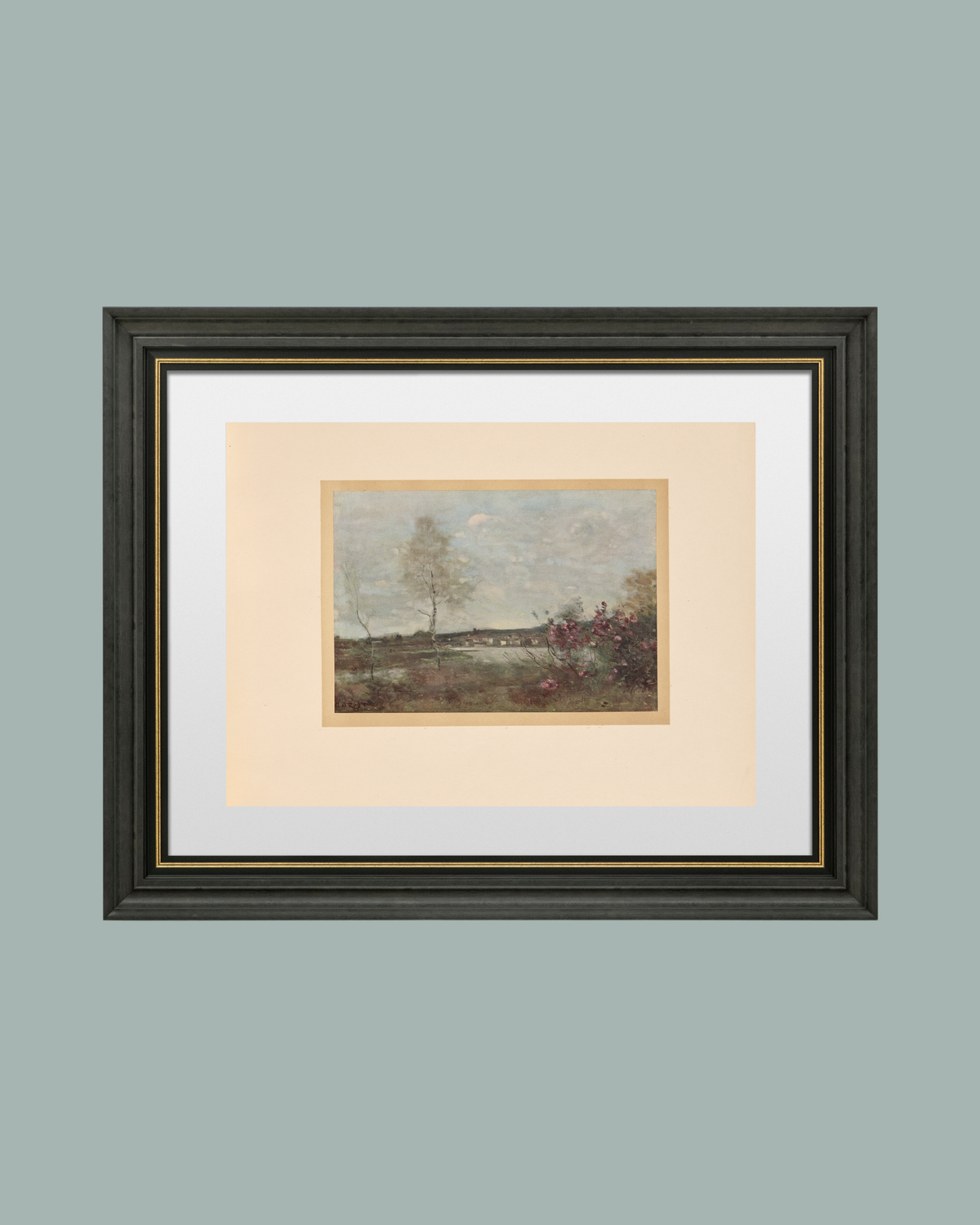 French Landscape I Antique Art Print