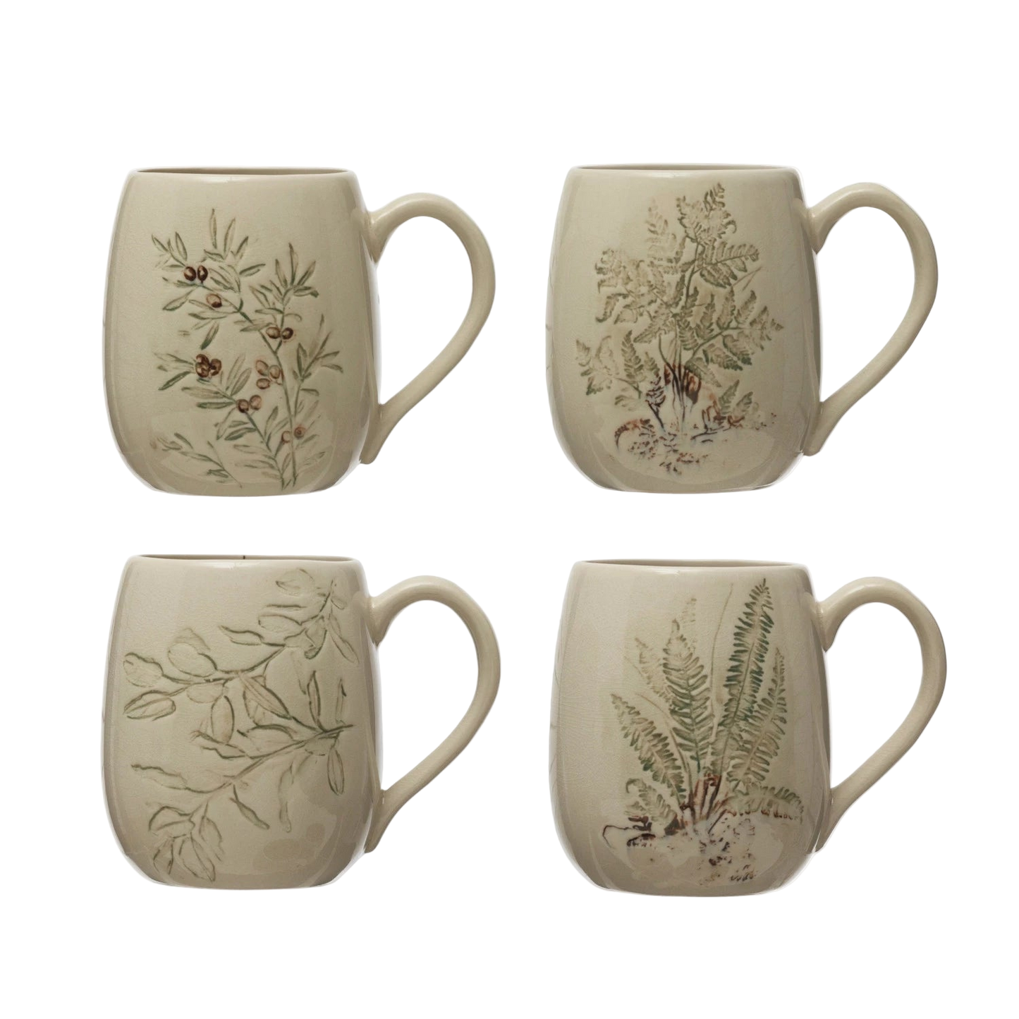 Botanical Debossed Mug