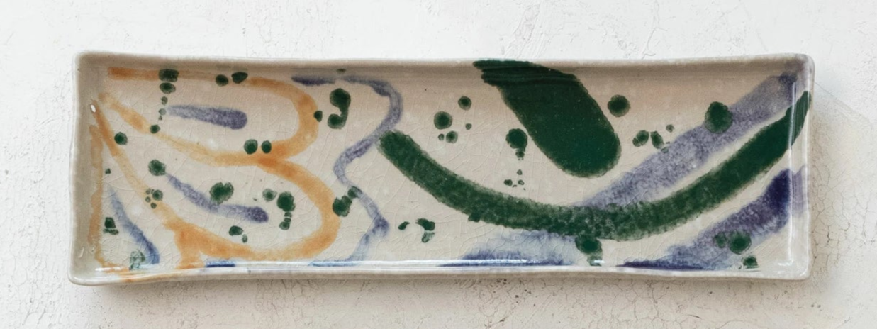 Handpainted Sushi Plates -- Two Sizes