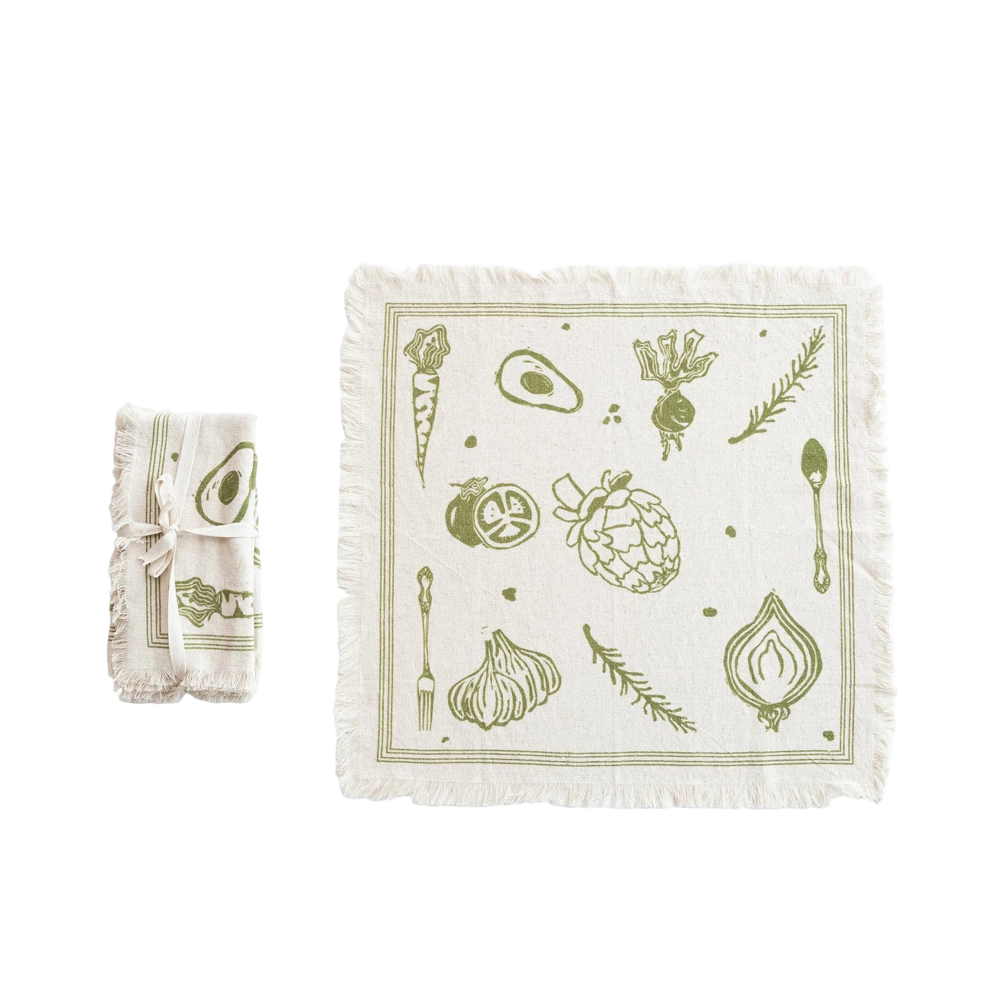 Vegetable Printed Napkins