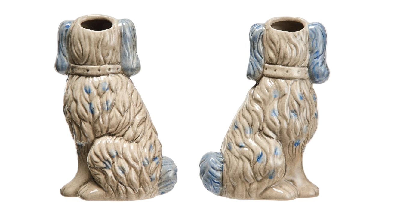 English Staffordshire Dog Vase - Large