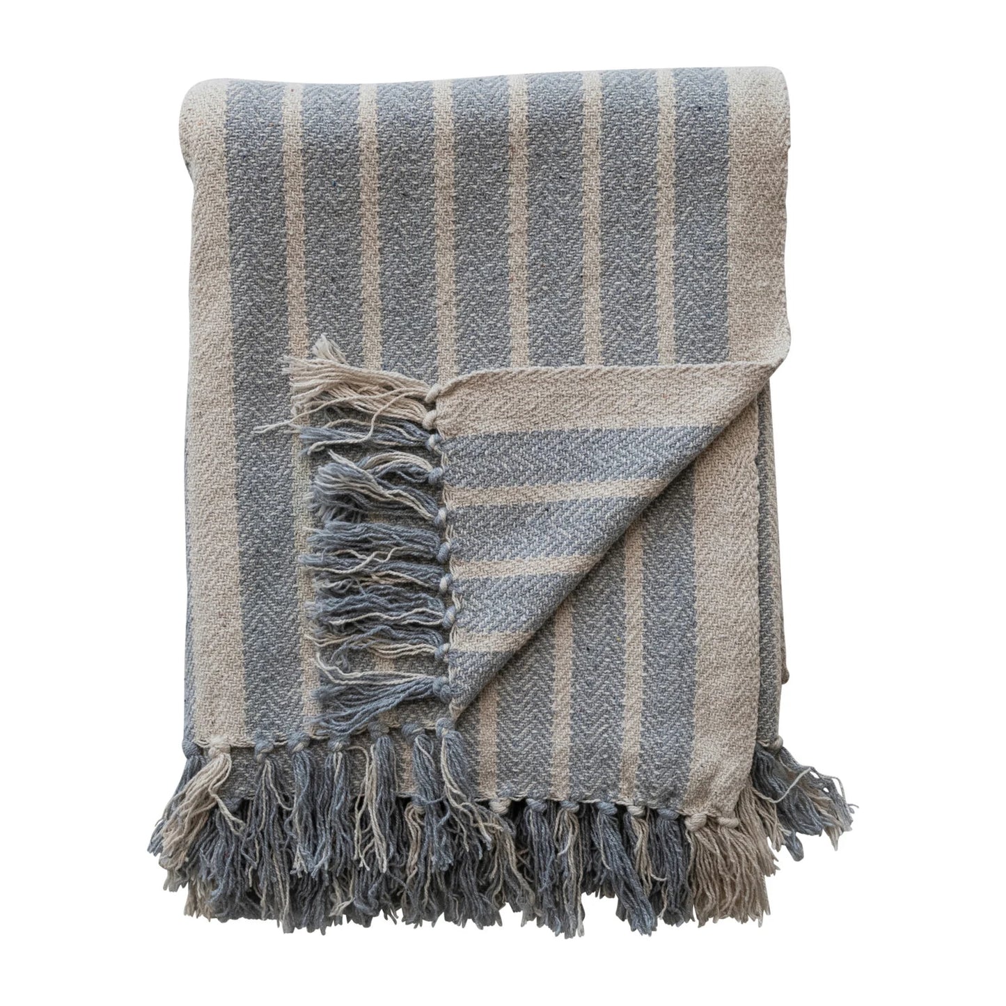 Blue Striped Throw