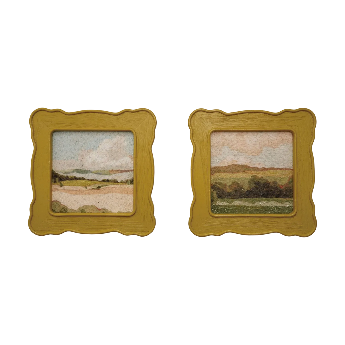 Scalloped Framed Art - 2 Styles