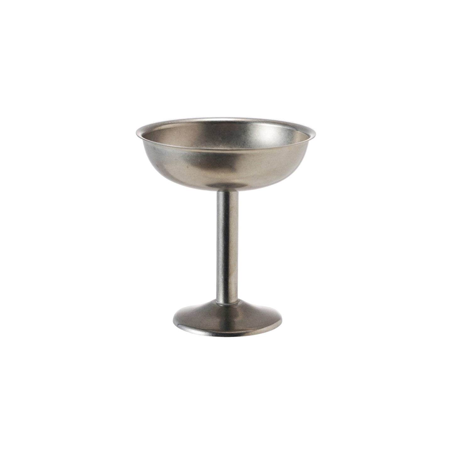 Brushed Pewter Footed Coupe Glass - 2 sizes
