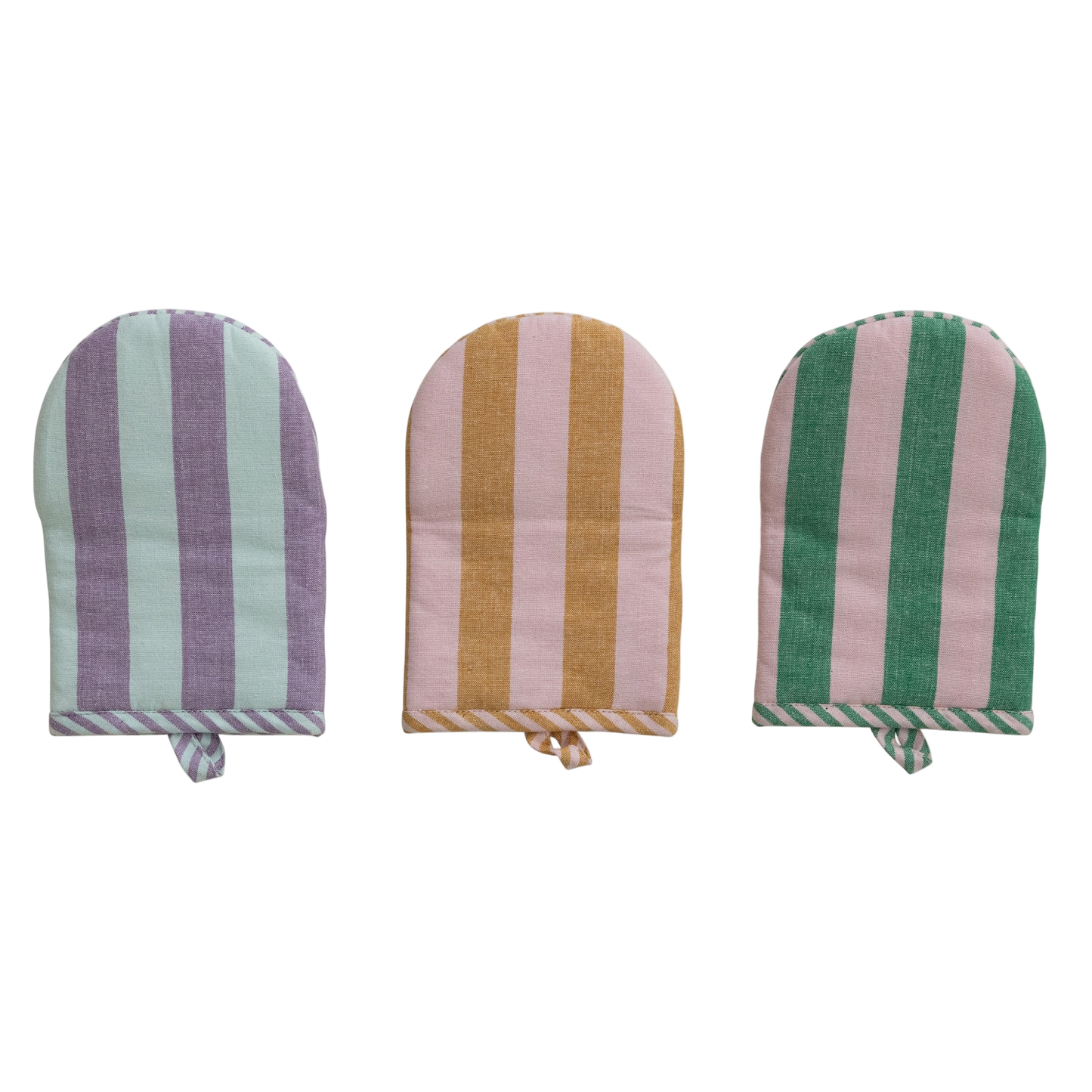 Striped Oven Mitt