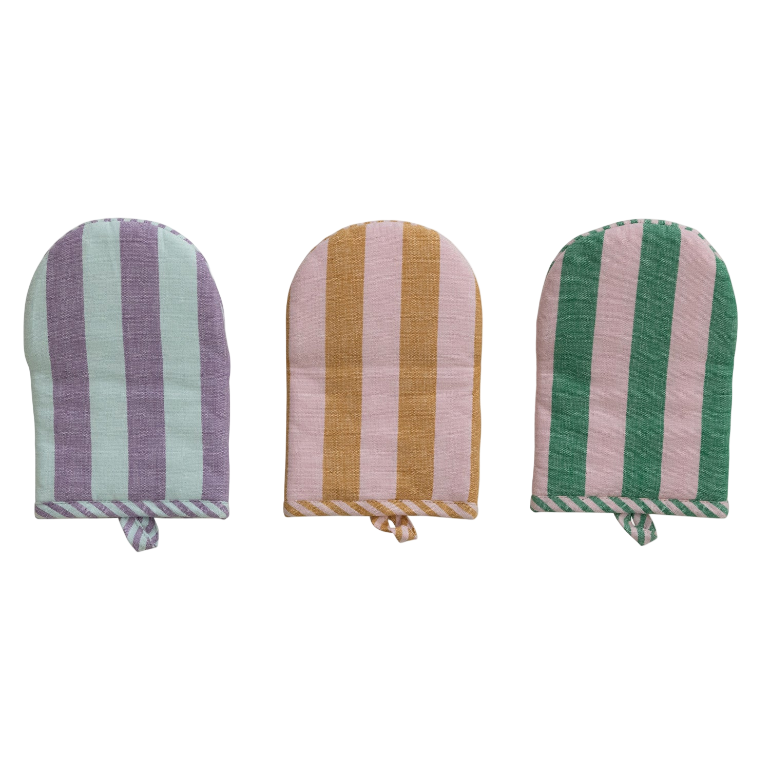 Striped Oven Mitt
