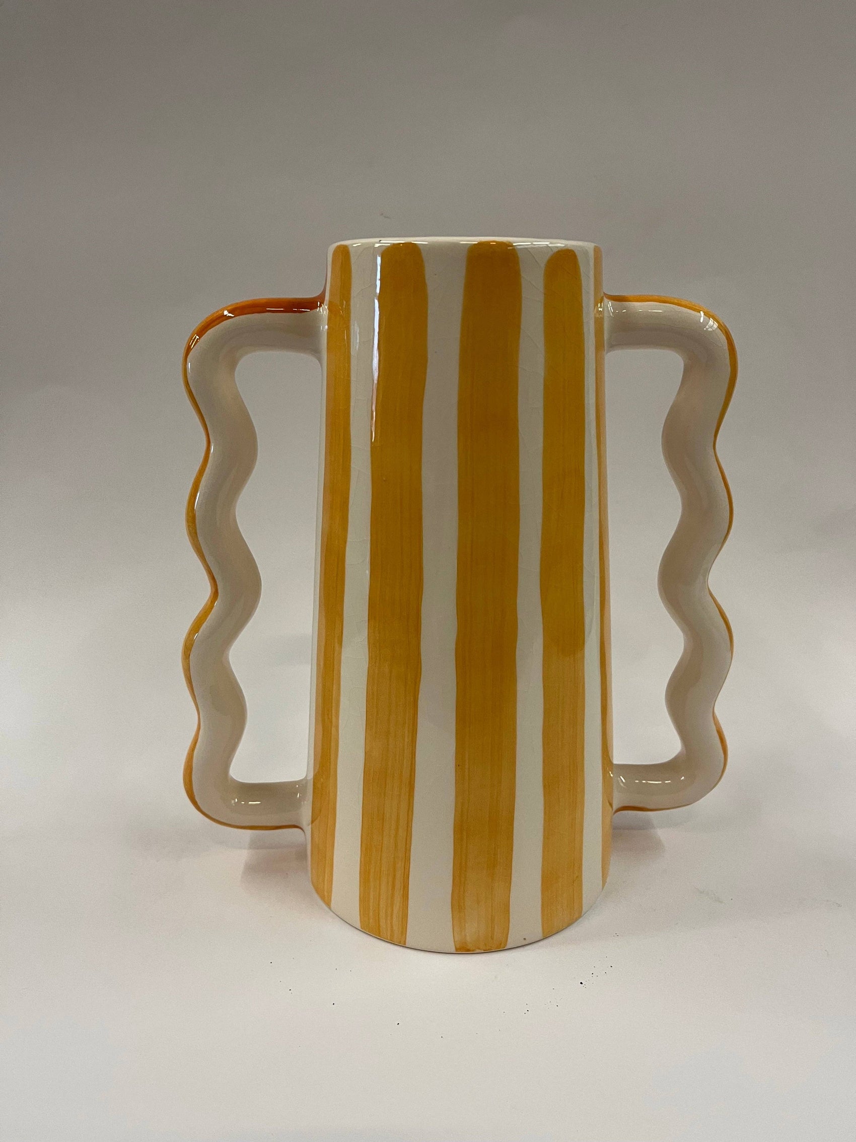 Squiggle Vase Small: Orange
