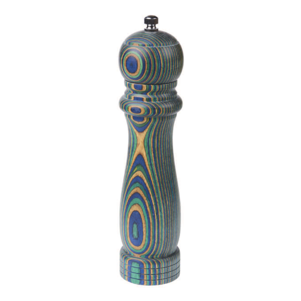 8" Peacock Pakka Pepper Mill - Traditional