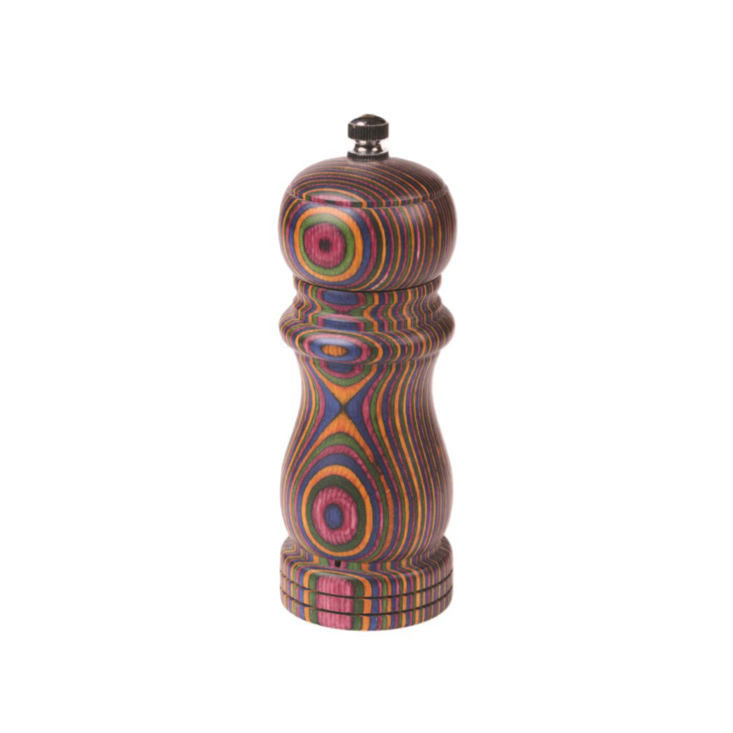 5" Rainbow Pakka Salt Mill - Traditional