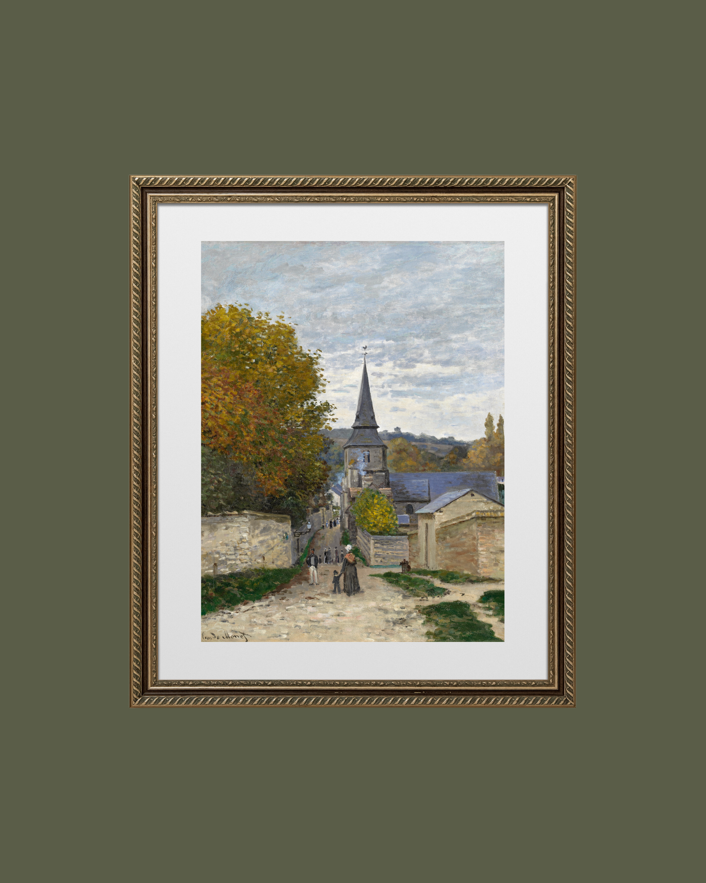 Street in Sainte-Adresse Antique Art Print