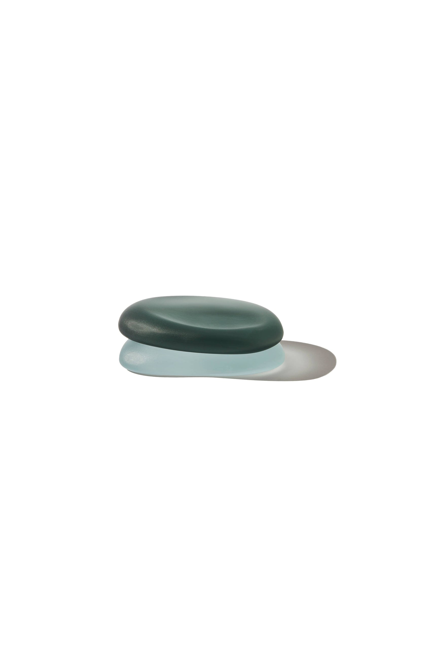 The Resting Stone: Seaglass + Glazed (Set of 2)