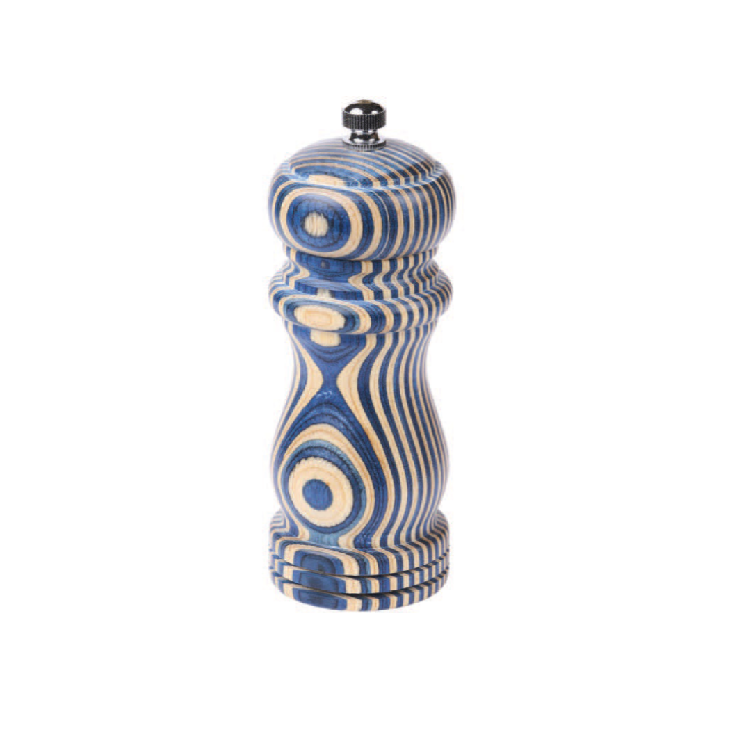 5" Blue Pakka Salt Mill - Traditional