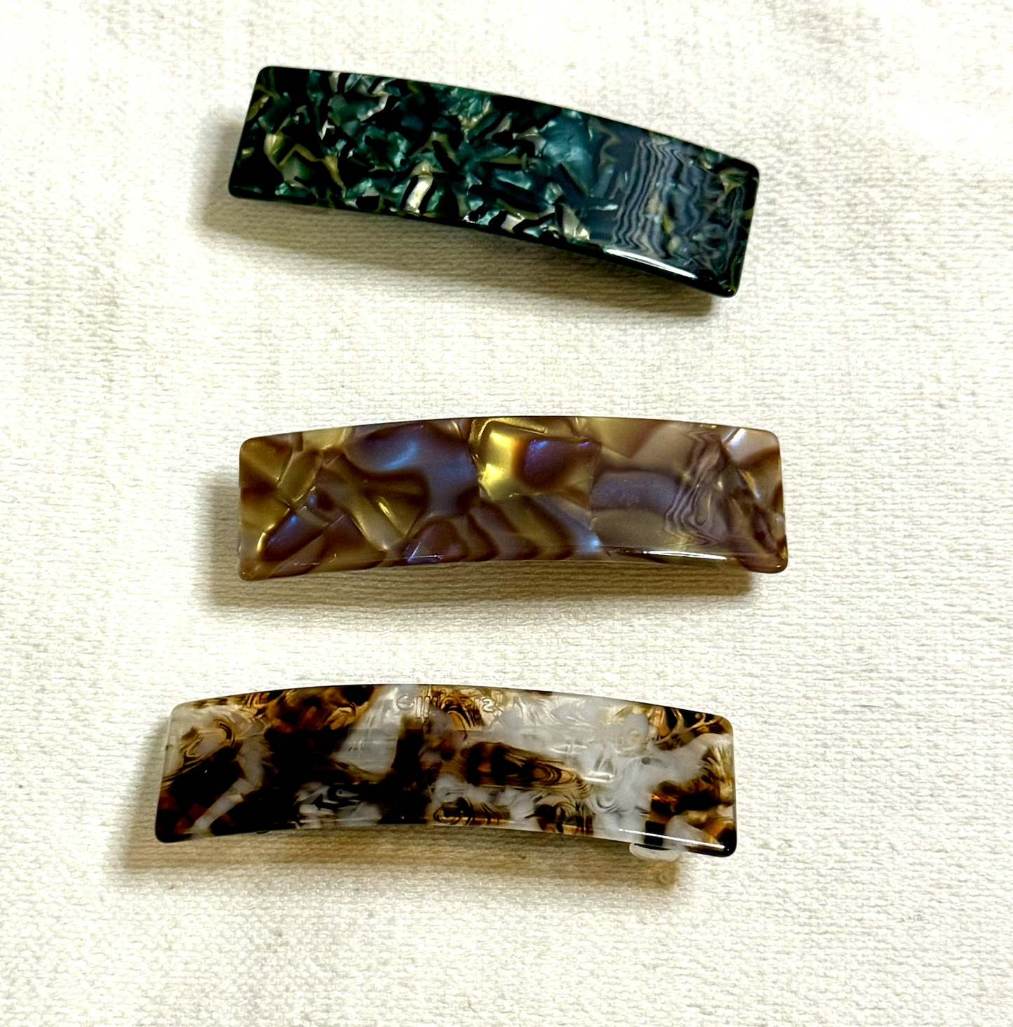 Midnight Jade French Barrette