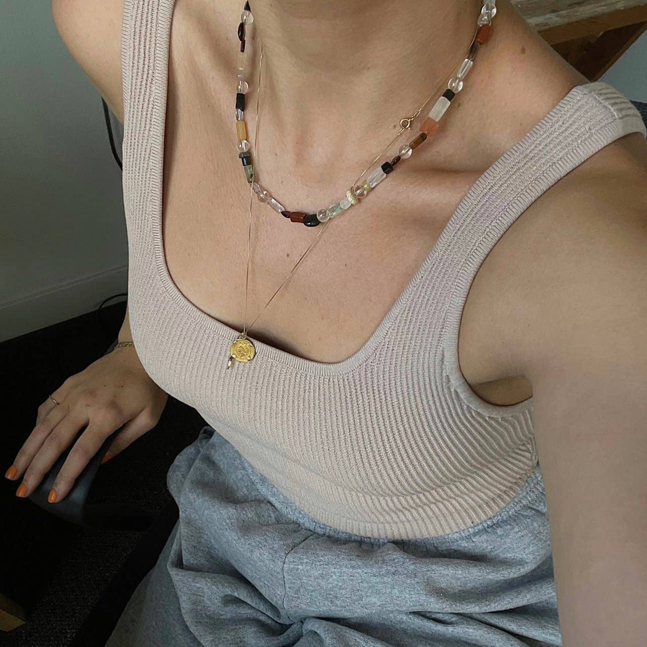 Palette Necklace: 18"