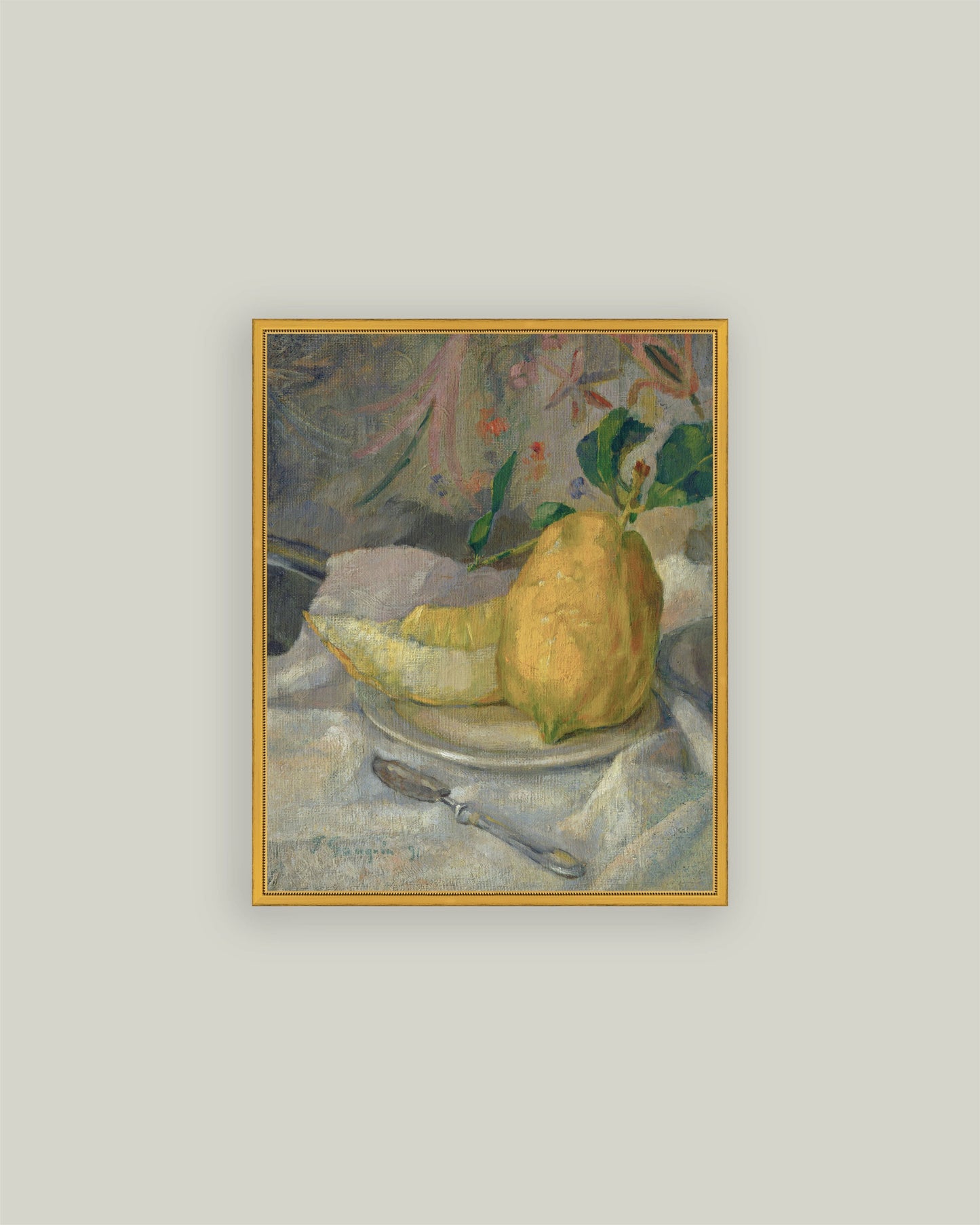 Still Life Melon Lemon