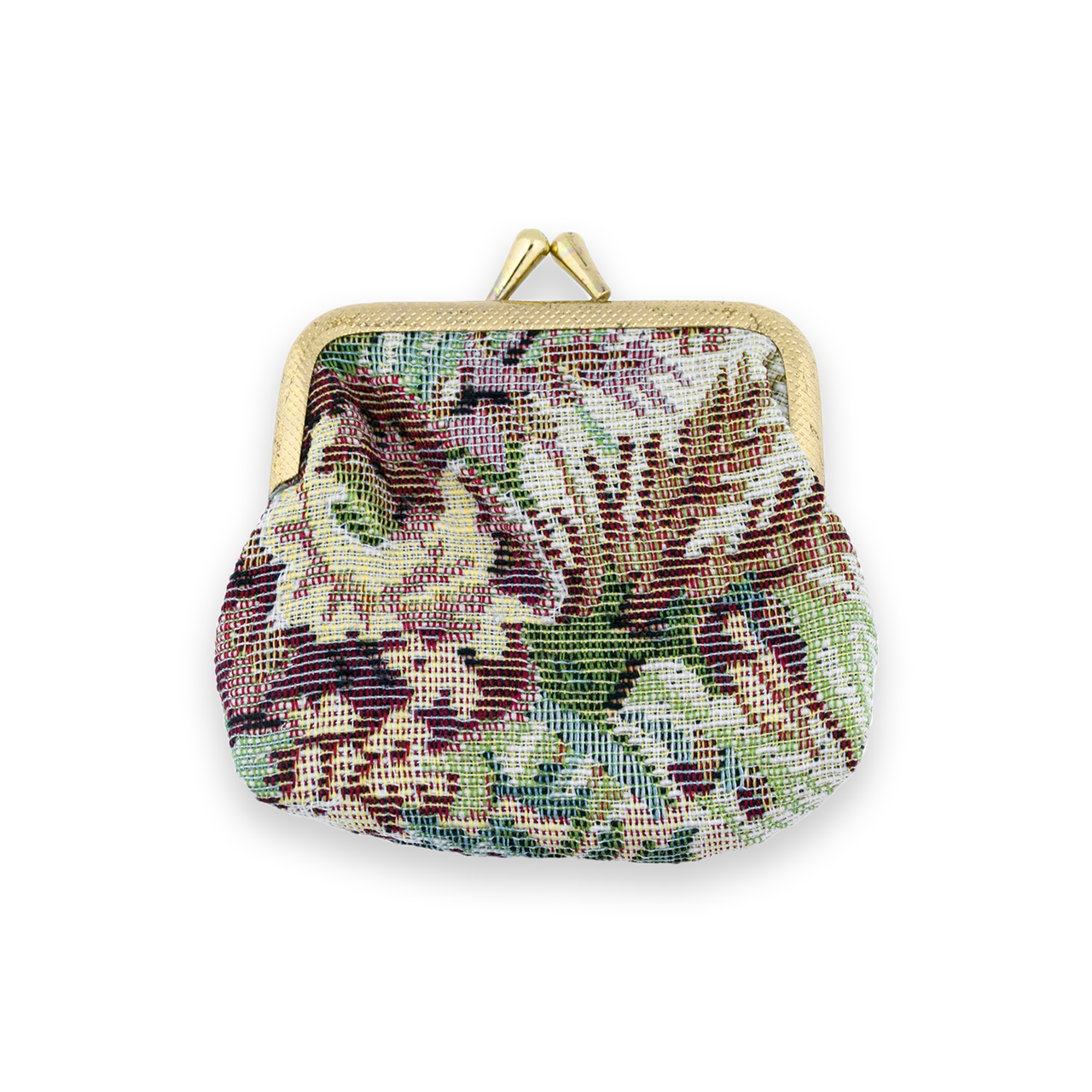 Brocade Coin Pouch with Lavender Design