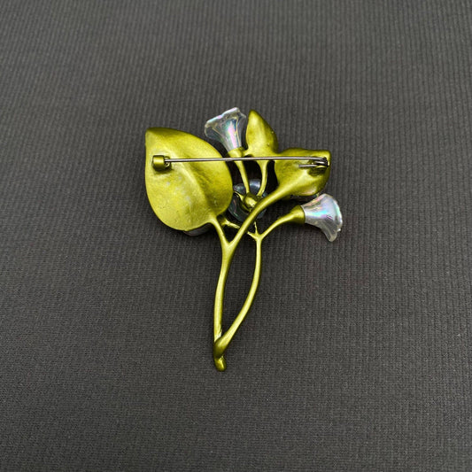 Resin Morning Glory Flower Brooch