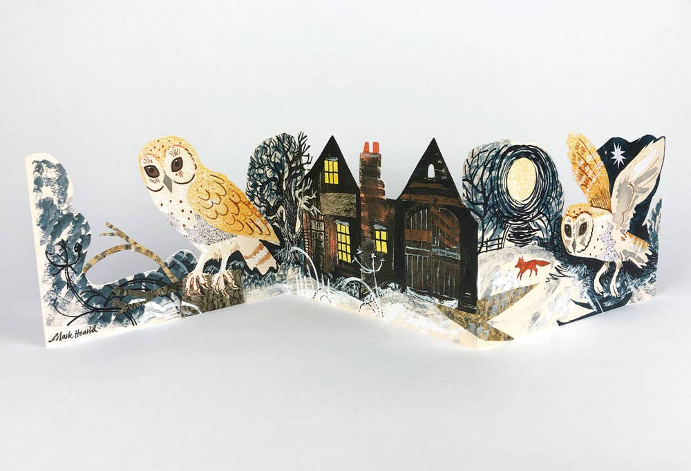 Silent Flight Collage Card - Mark Hearld