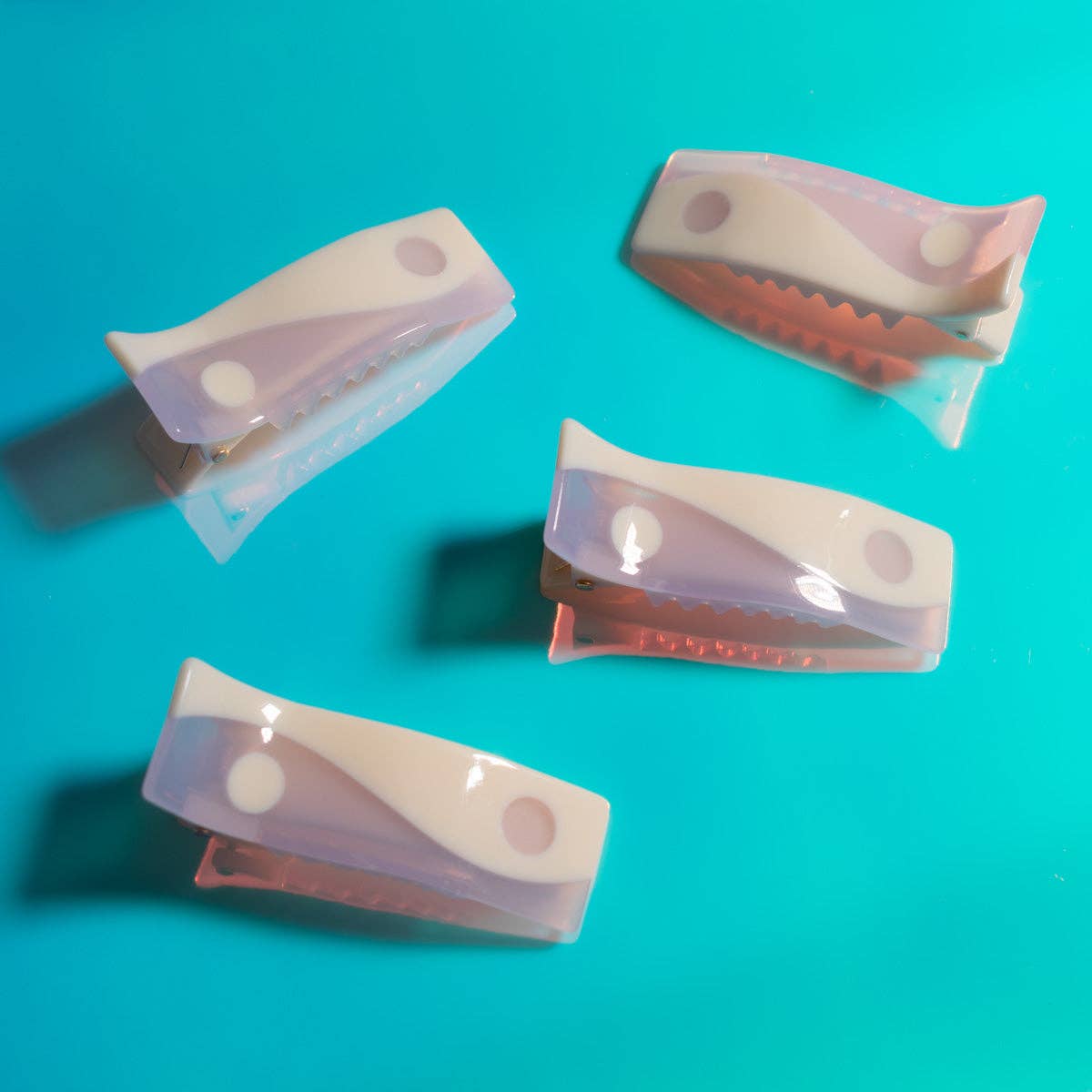 Lavender Purple Taro Mini Acetate  Alligator Hair Clip